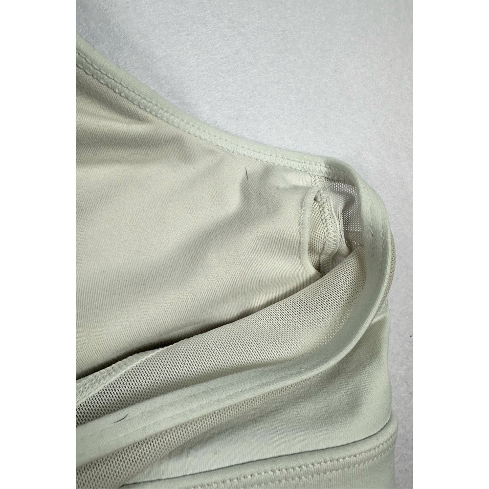 Zyia Active White Mesh High Neck Racerback Sports Bra with Back Zipper - Picture 9 of 11